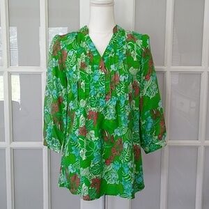 Elizabeth McKay Charlotte Silk Popover Blouse Size - 2